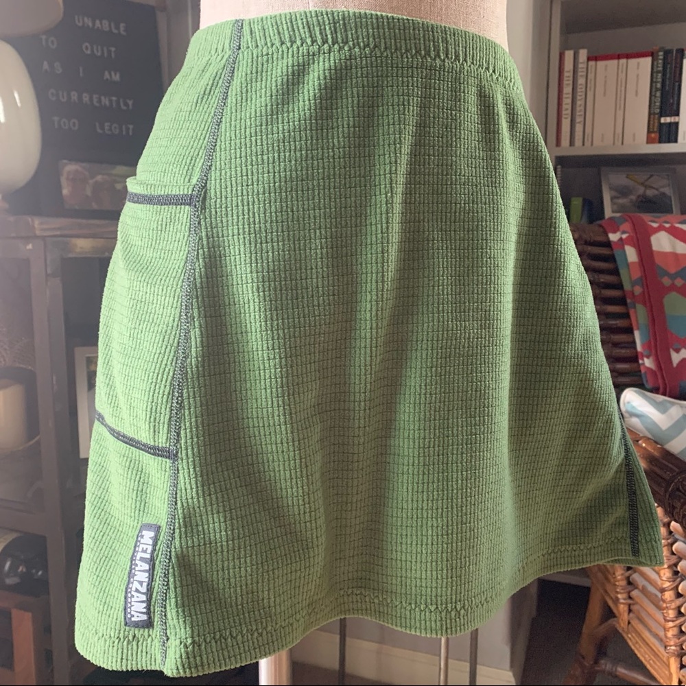 Green Melanzana Microgrid Skirt - size small